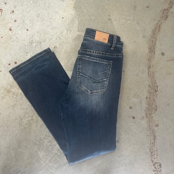 BKE Stella Mid-Rise Slim Fit Jeans Women's 30x31.5 Blue Denim Tailored Bootcut - Picture 8 of 10